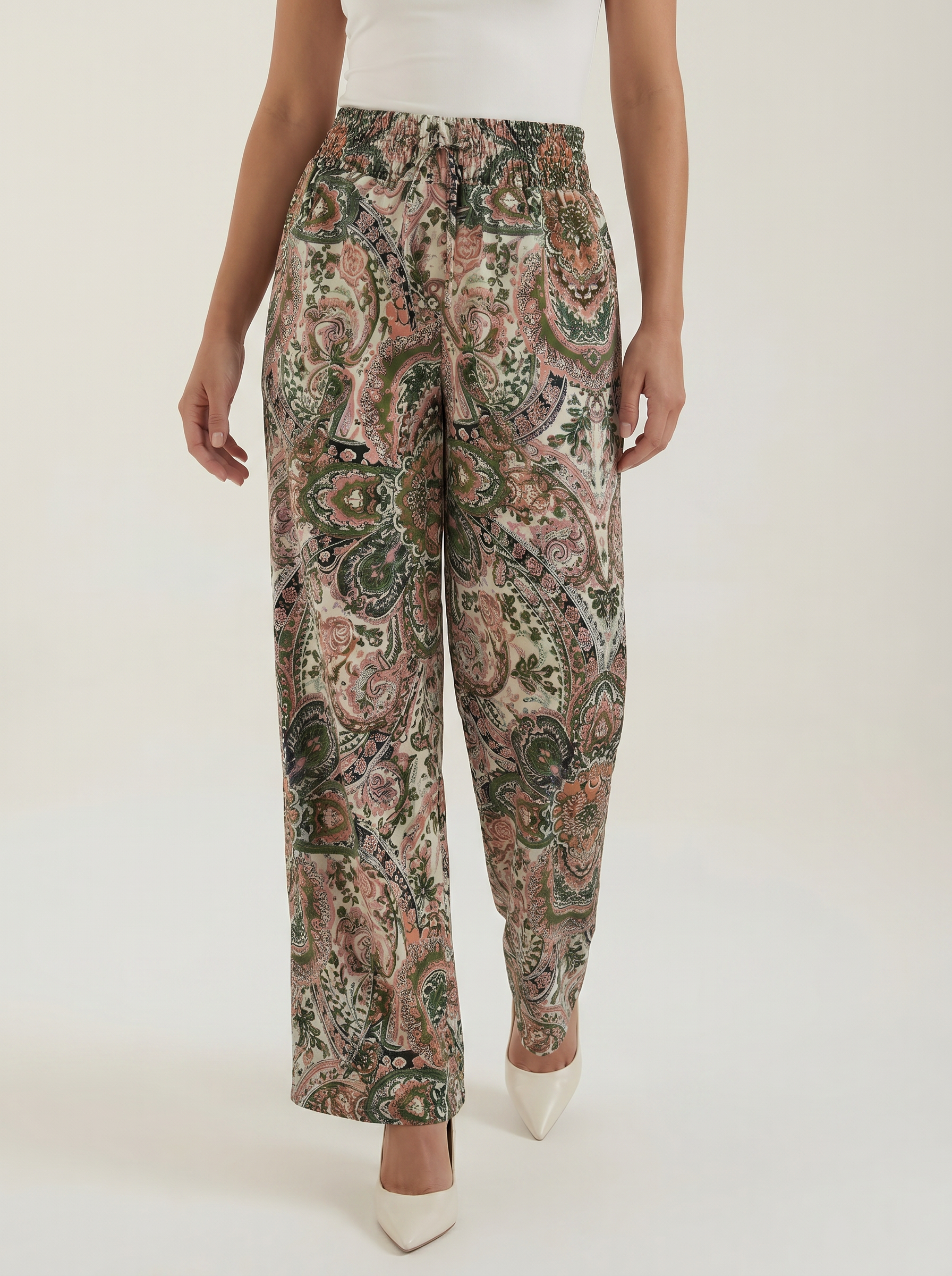 Paisley Wide Leg Pants
