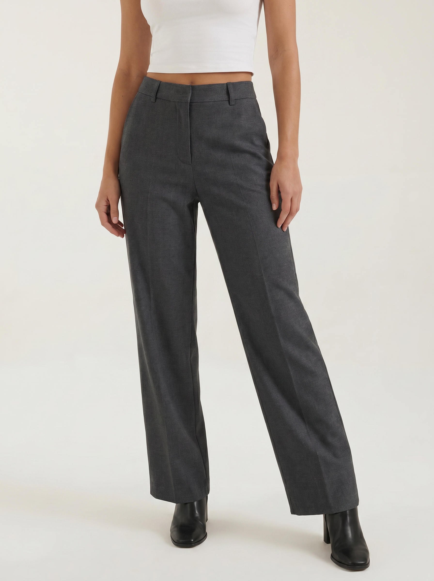 Tailored Wide Leg Trousers