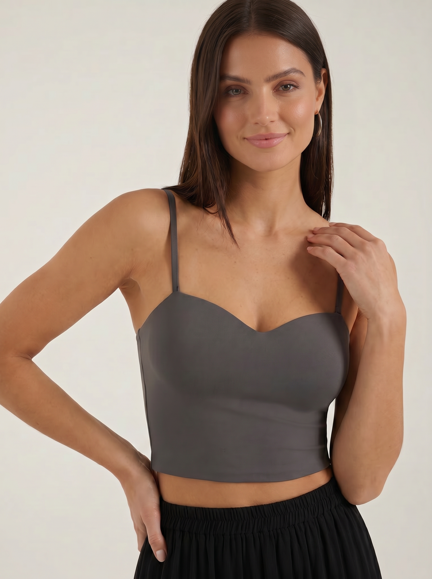 Sweetheart Neck Crop Top