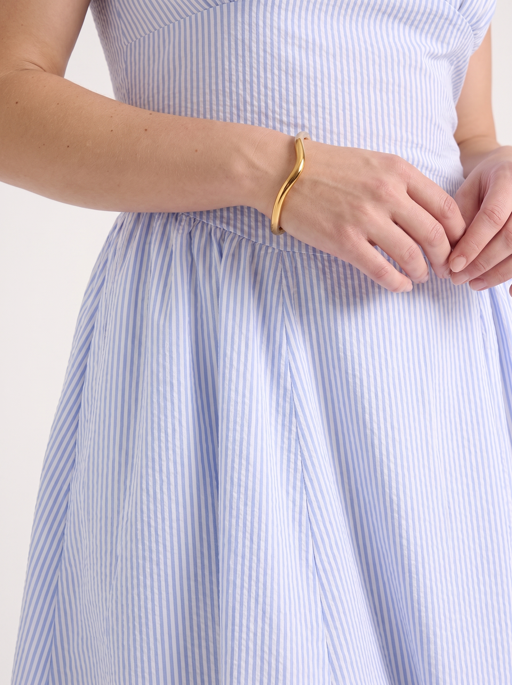 Floral Midi Dress with Square Neck