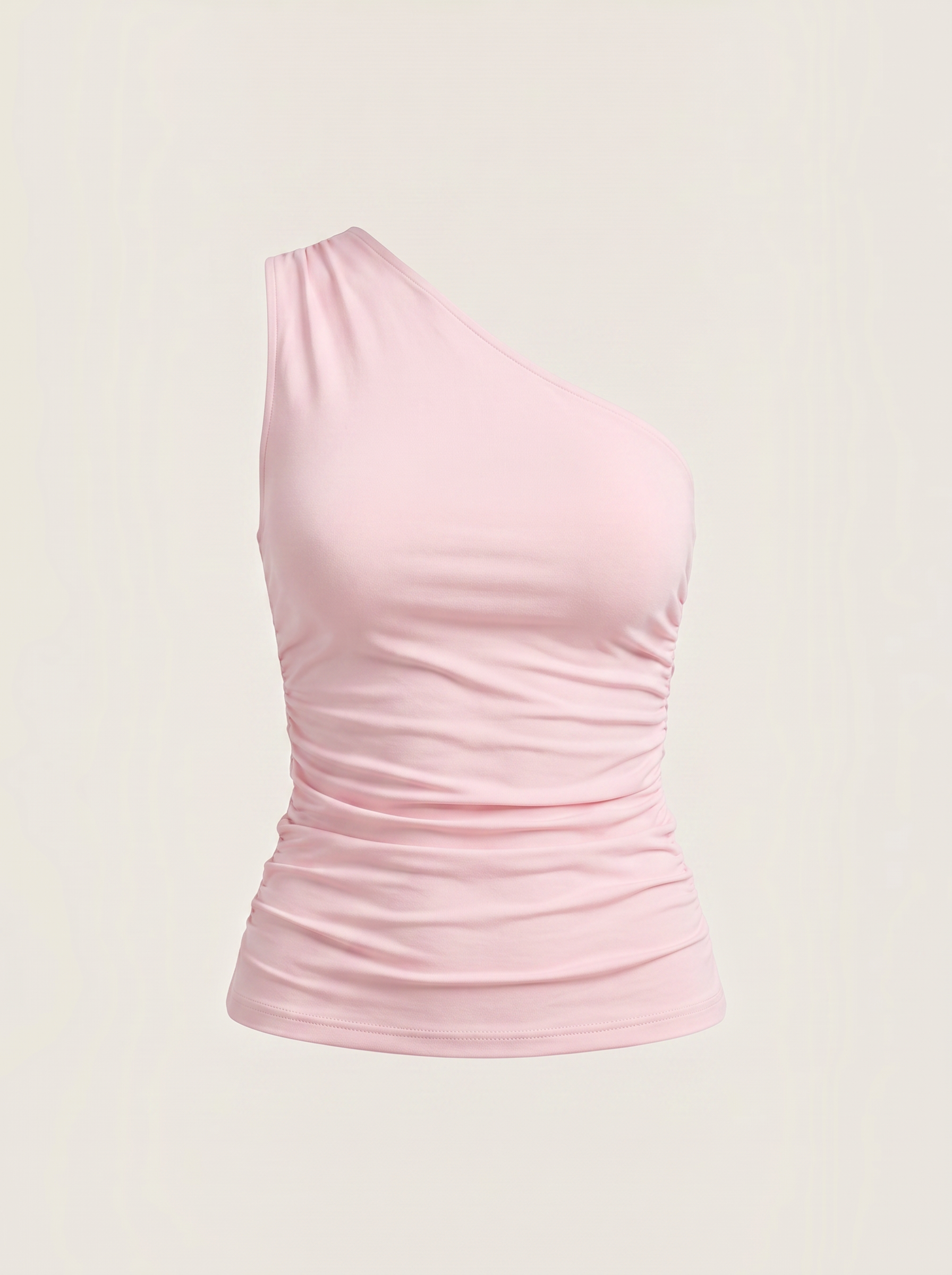 Ruched One Shoulder Top