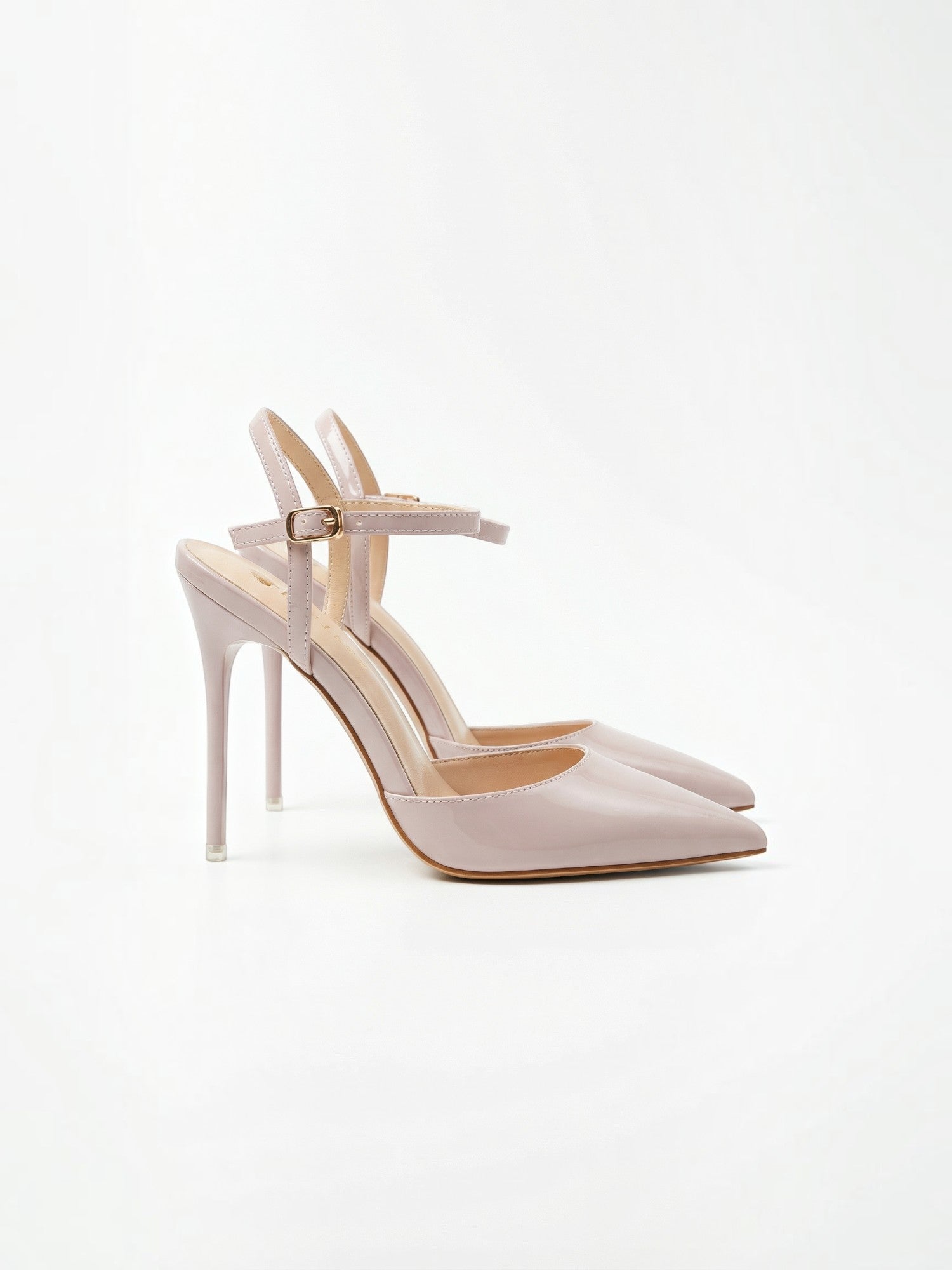 Pointed-Toe Ankle Strap Heels