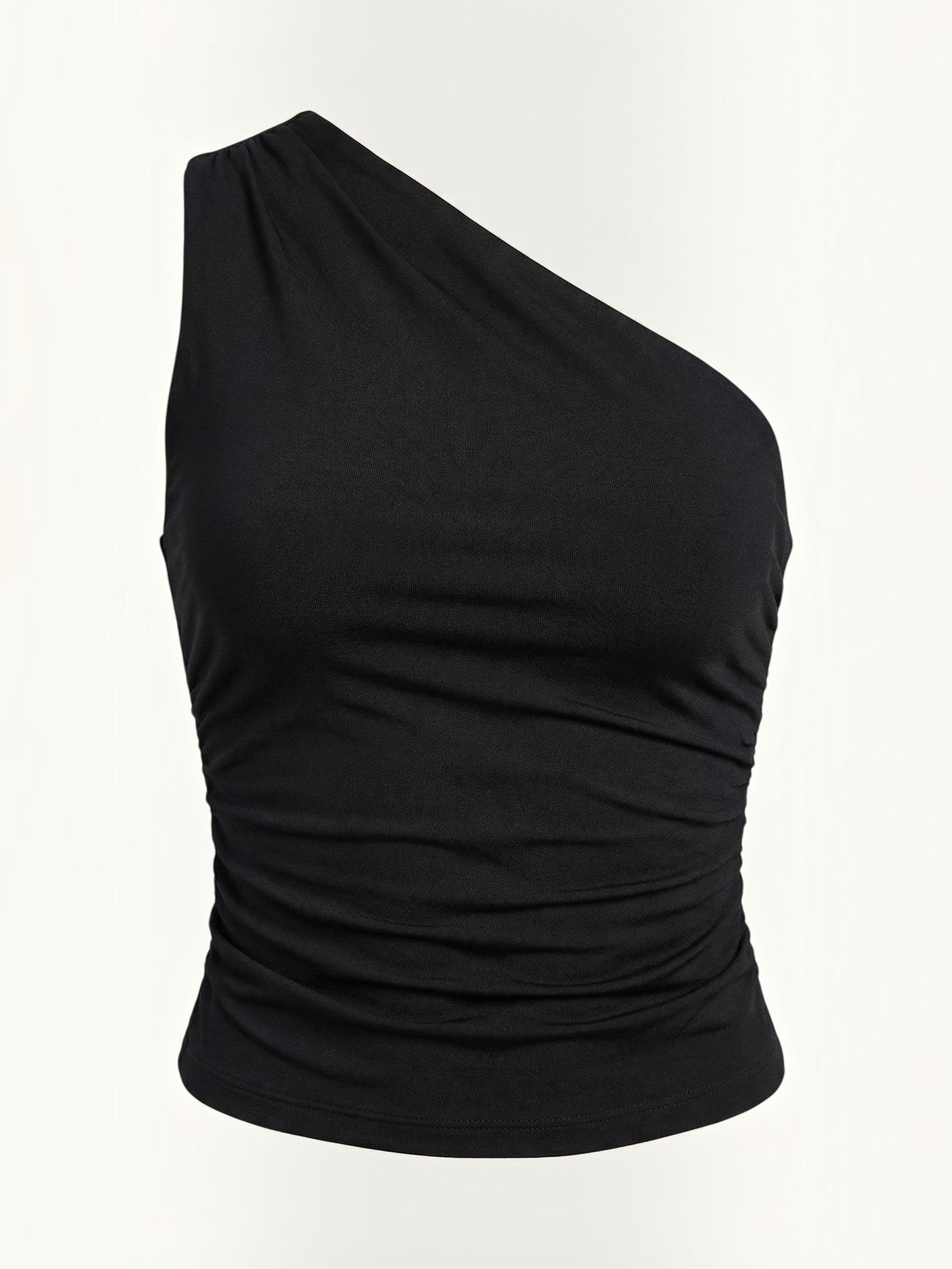 Ruched One Shoulder Top