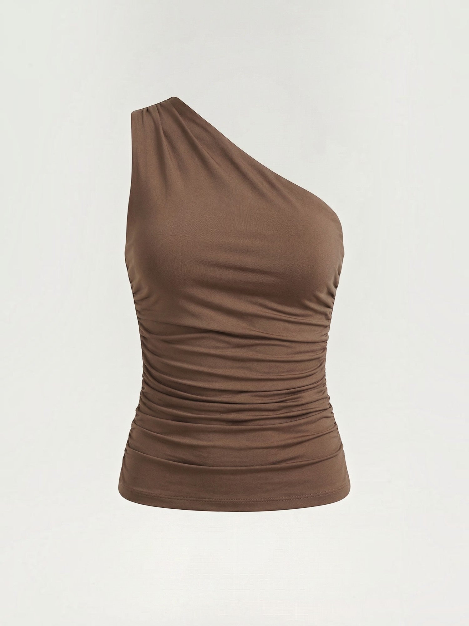 Ruched One Shoulder Top