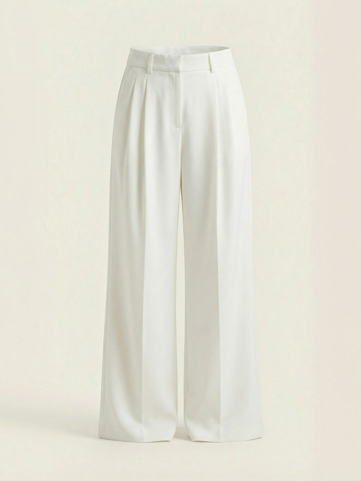High Waist Wide Leg Trousers with Belt