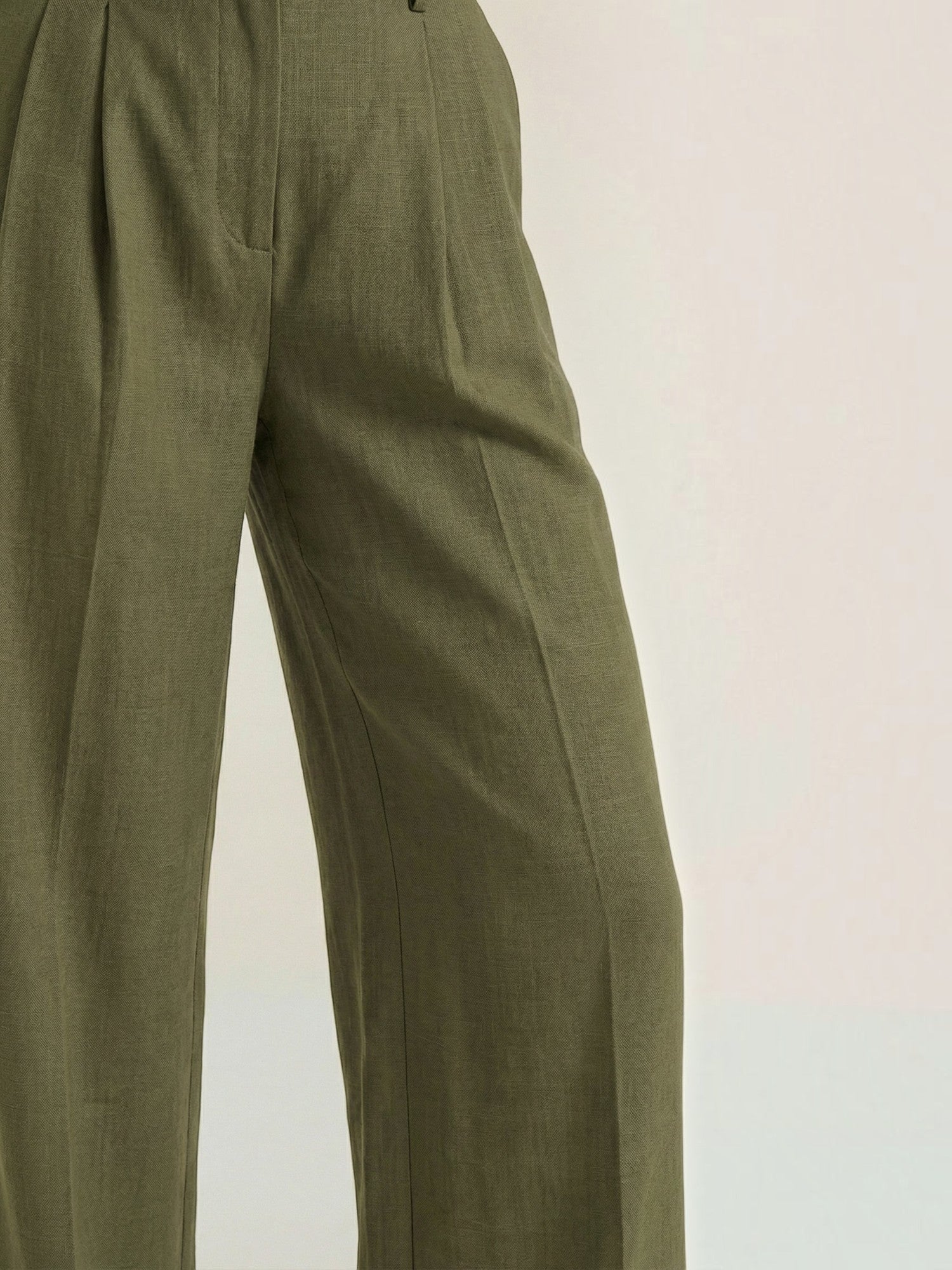 High Waist Wide Leg Trousers