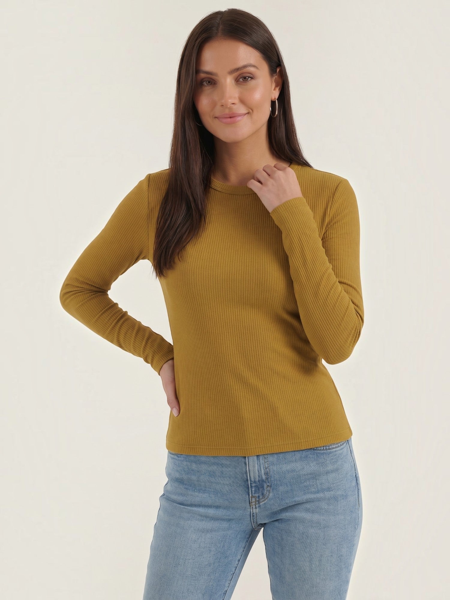 Classic Ribbed Long Sleeve Top