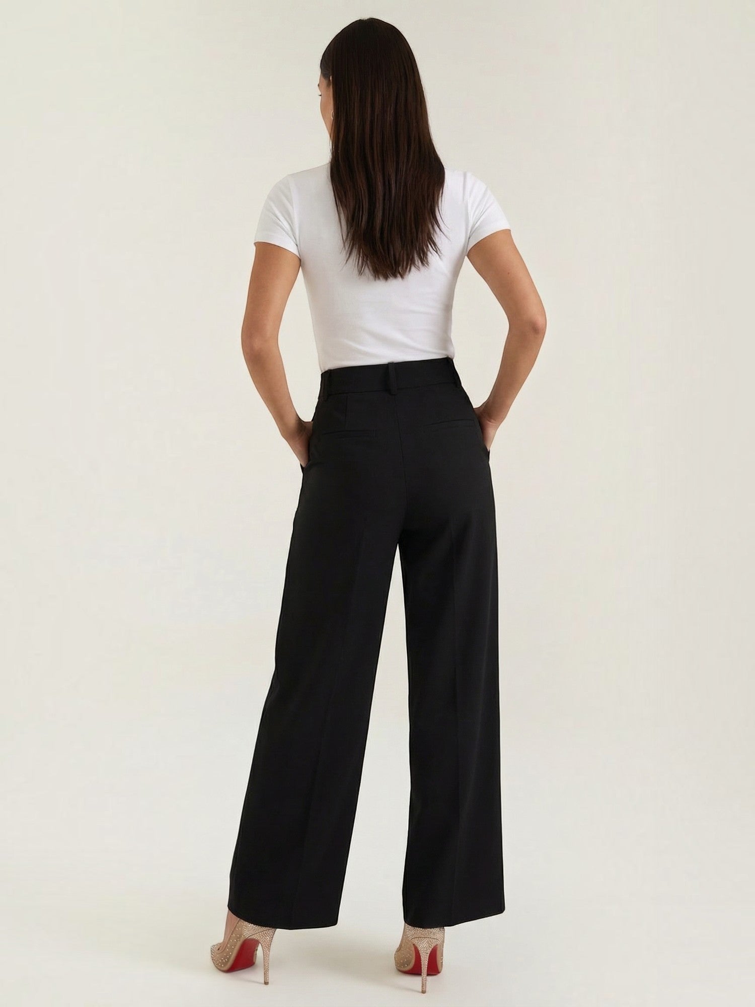 Straight Leg Tailored Trousers