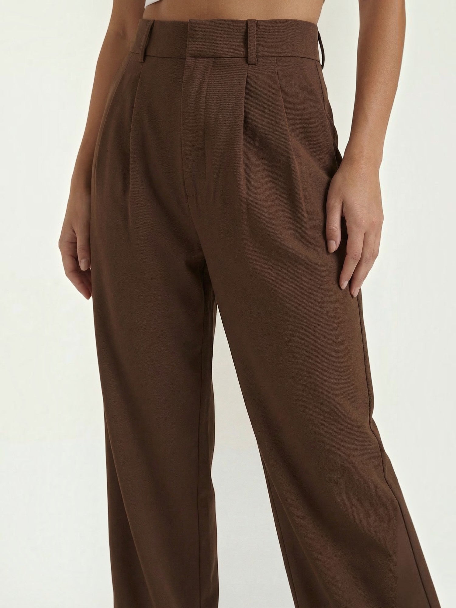 Straight Leg Tailored Trousers