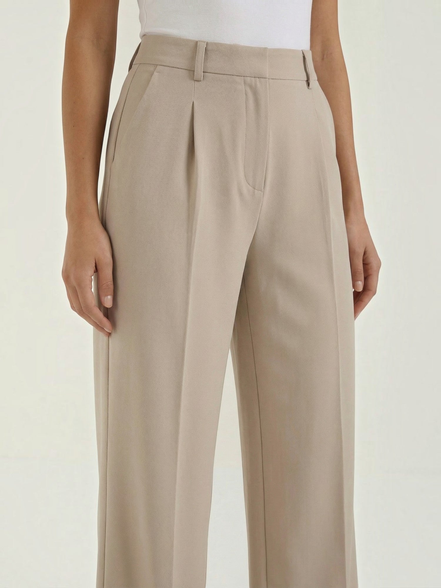 Straight Leg Tailored Trousers