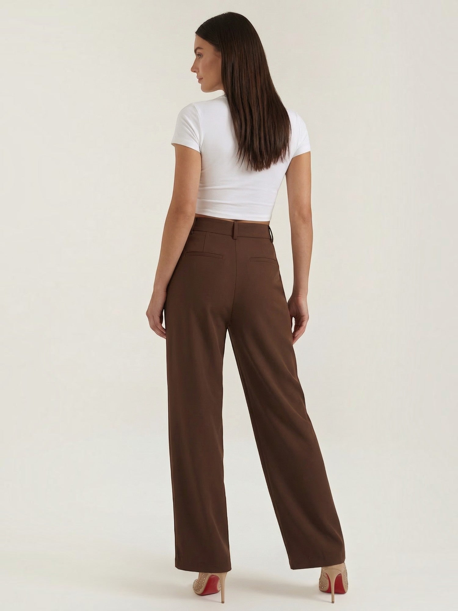 Straight Leg Tailored Trousers