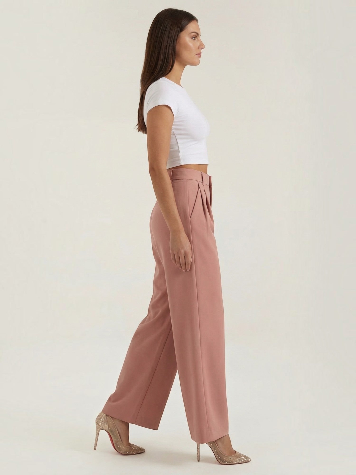 Straight Leg Tailored Trousers