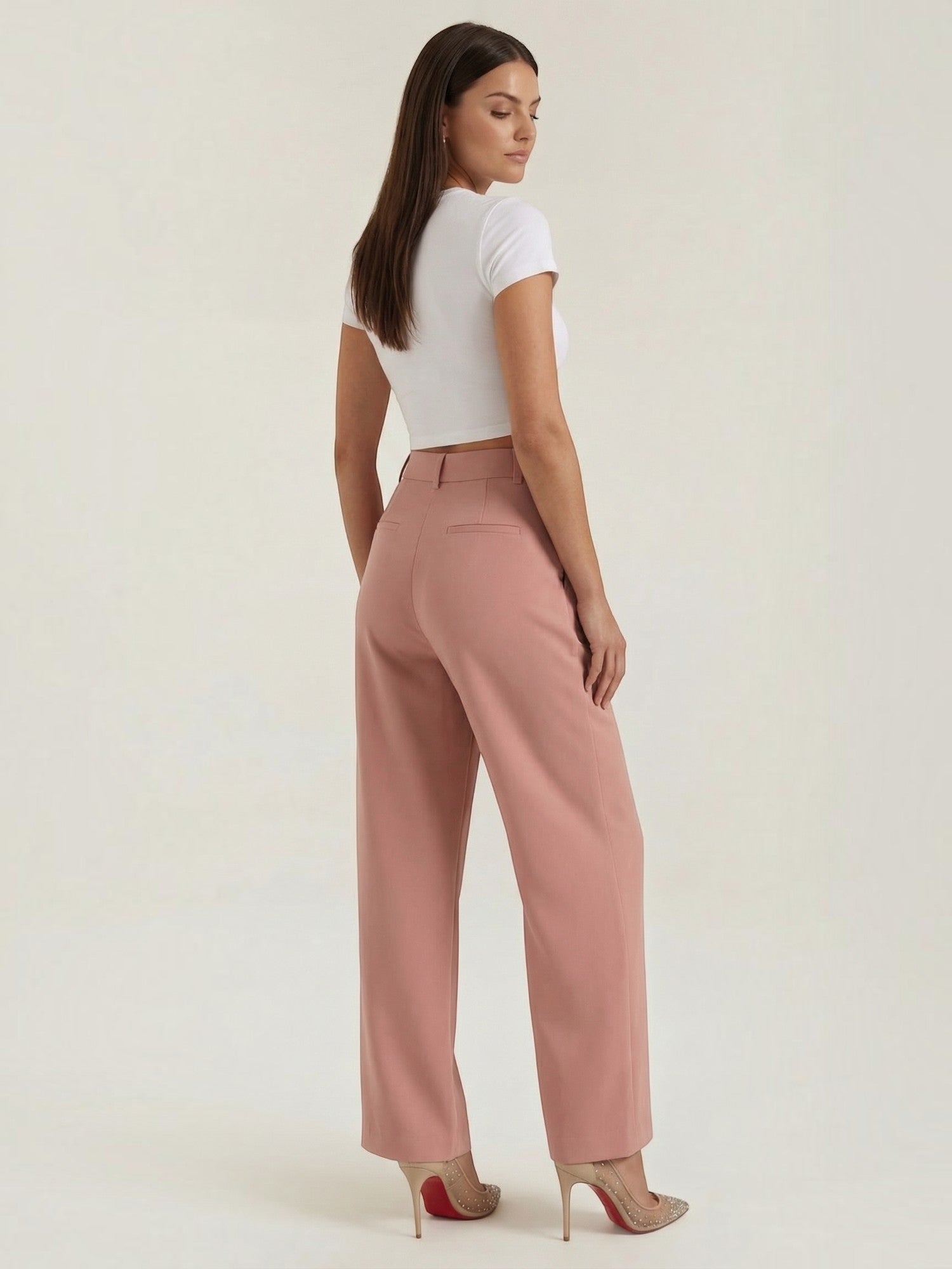 Straight Leg Tailored Trousers