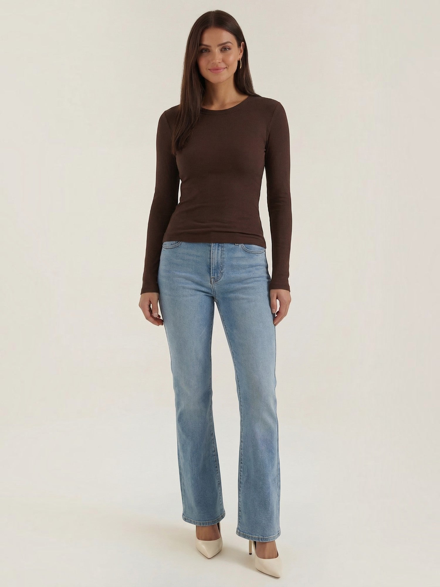 Classic Ribbed Long Sleeve Top