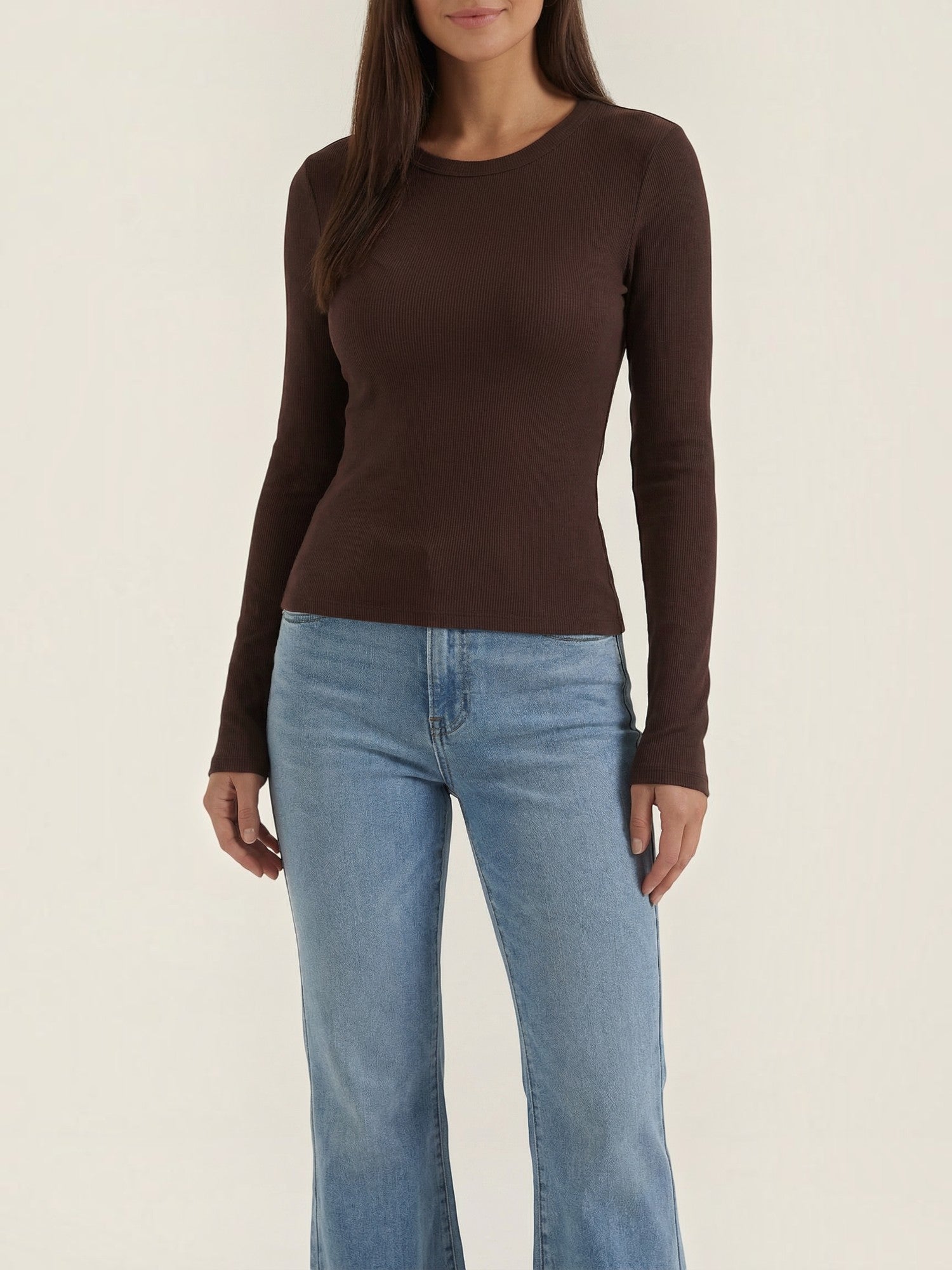 Classic Ribbed Long Sleeve Top