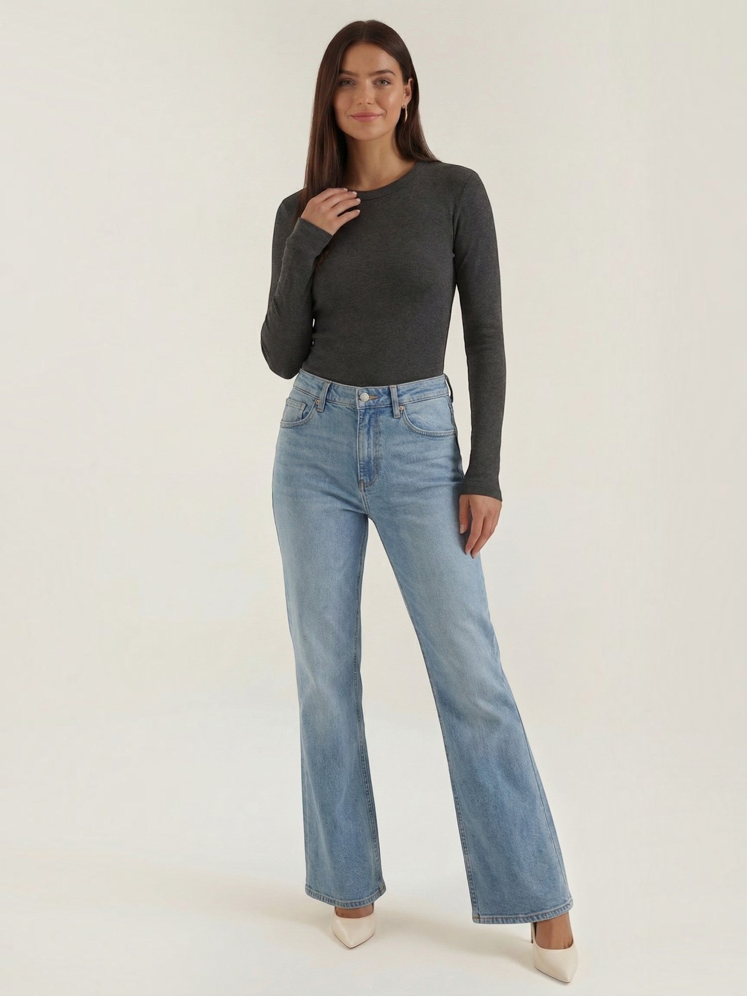 Classic Ribbed Long Sleeve Top