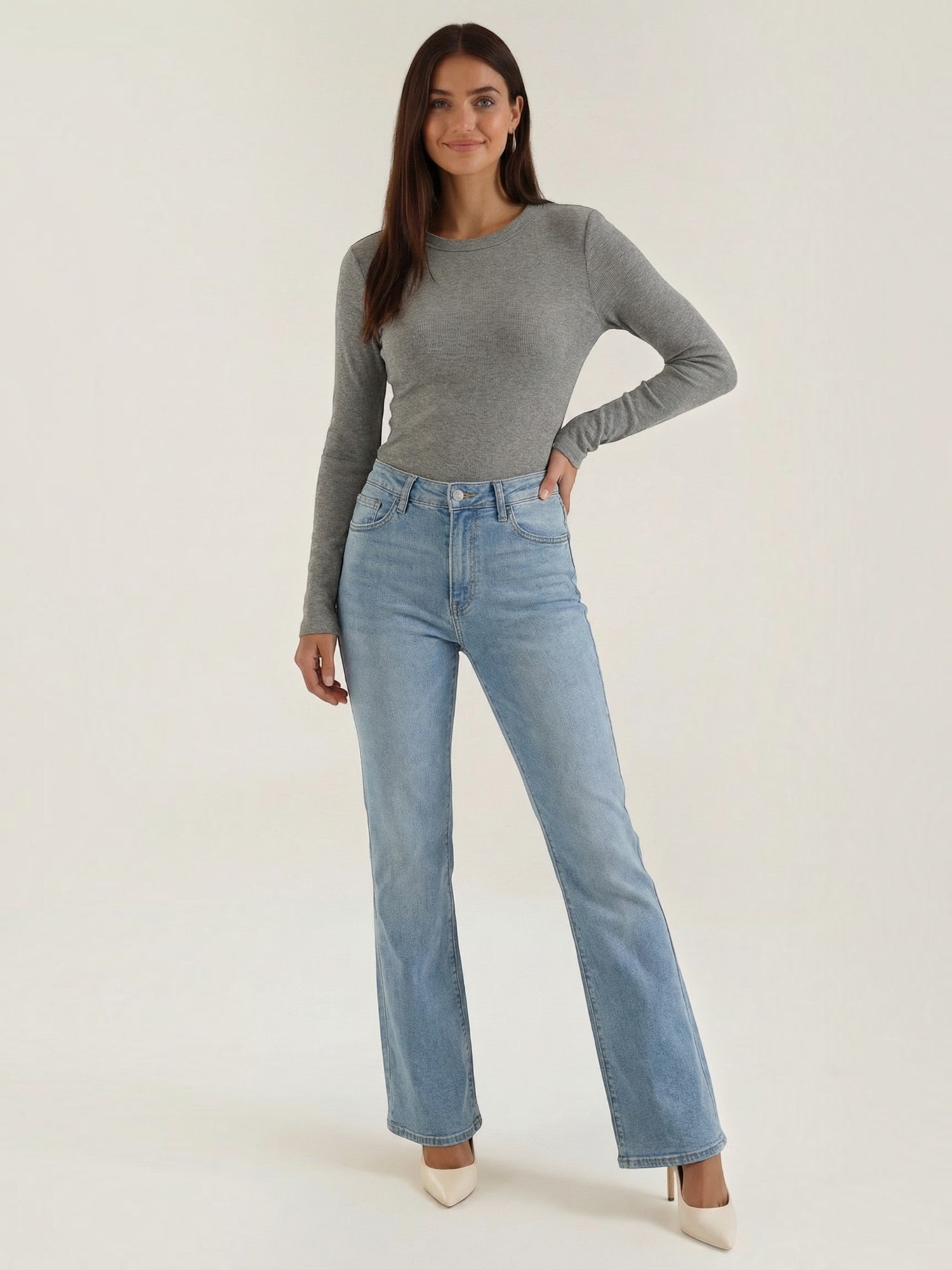 Classic Ribbed Long Sleeve Top