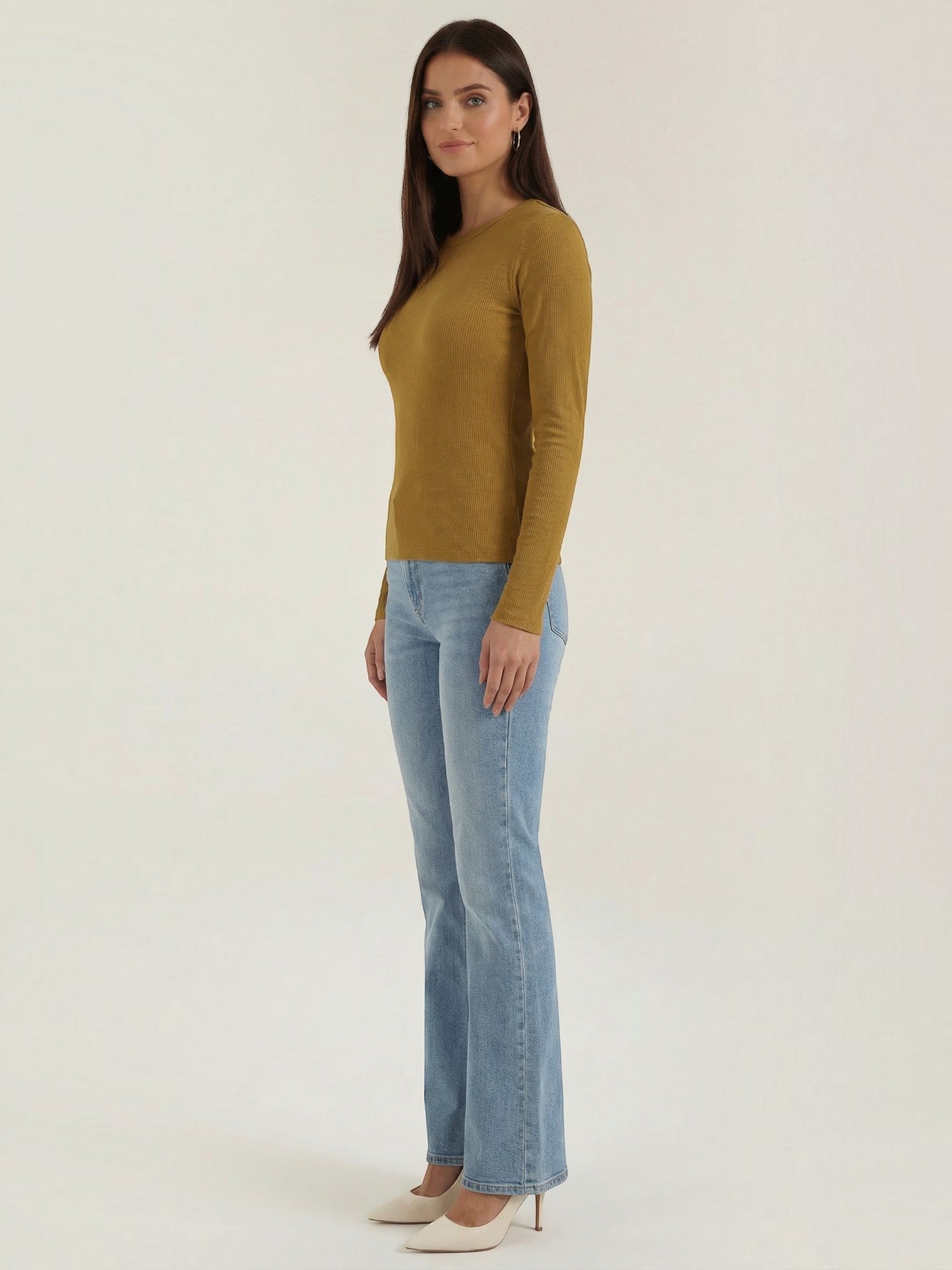 Classic Ribbed Long Sleeve Top