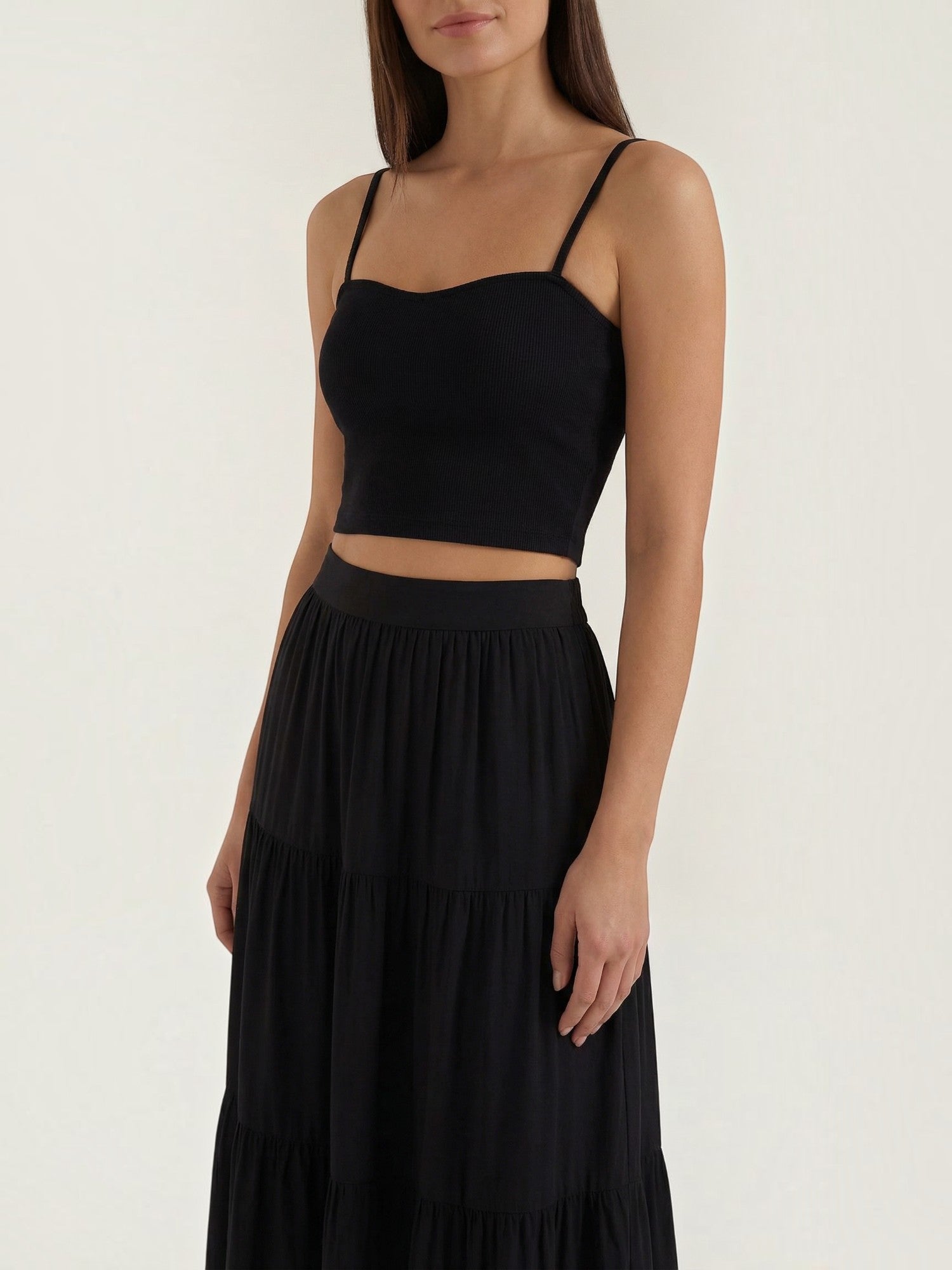 Sweetheart Neck Crop Top