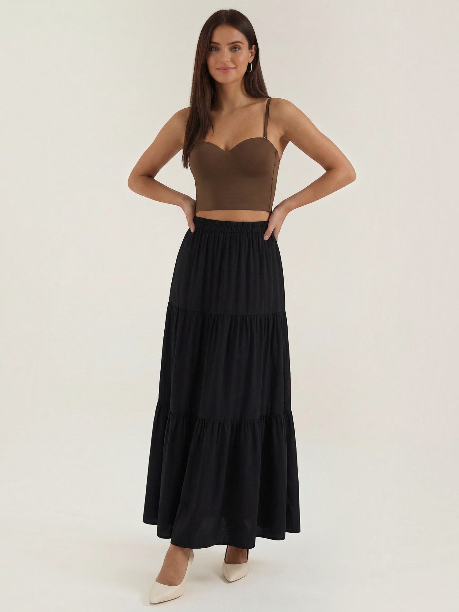 Sweetheart Neck Crop Top