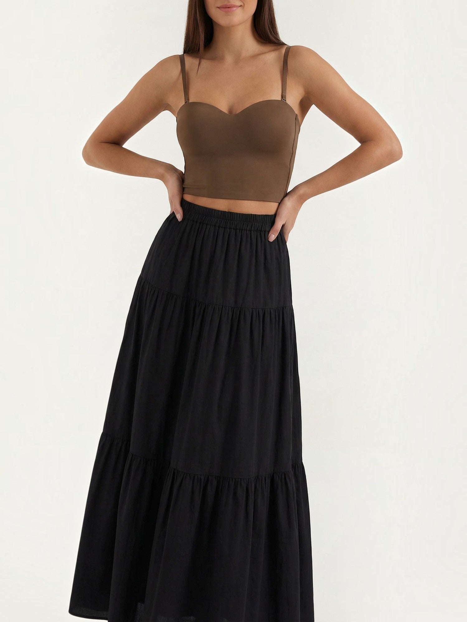 Sweetheart Neck Crop Top