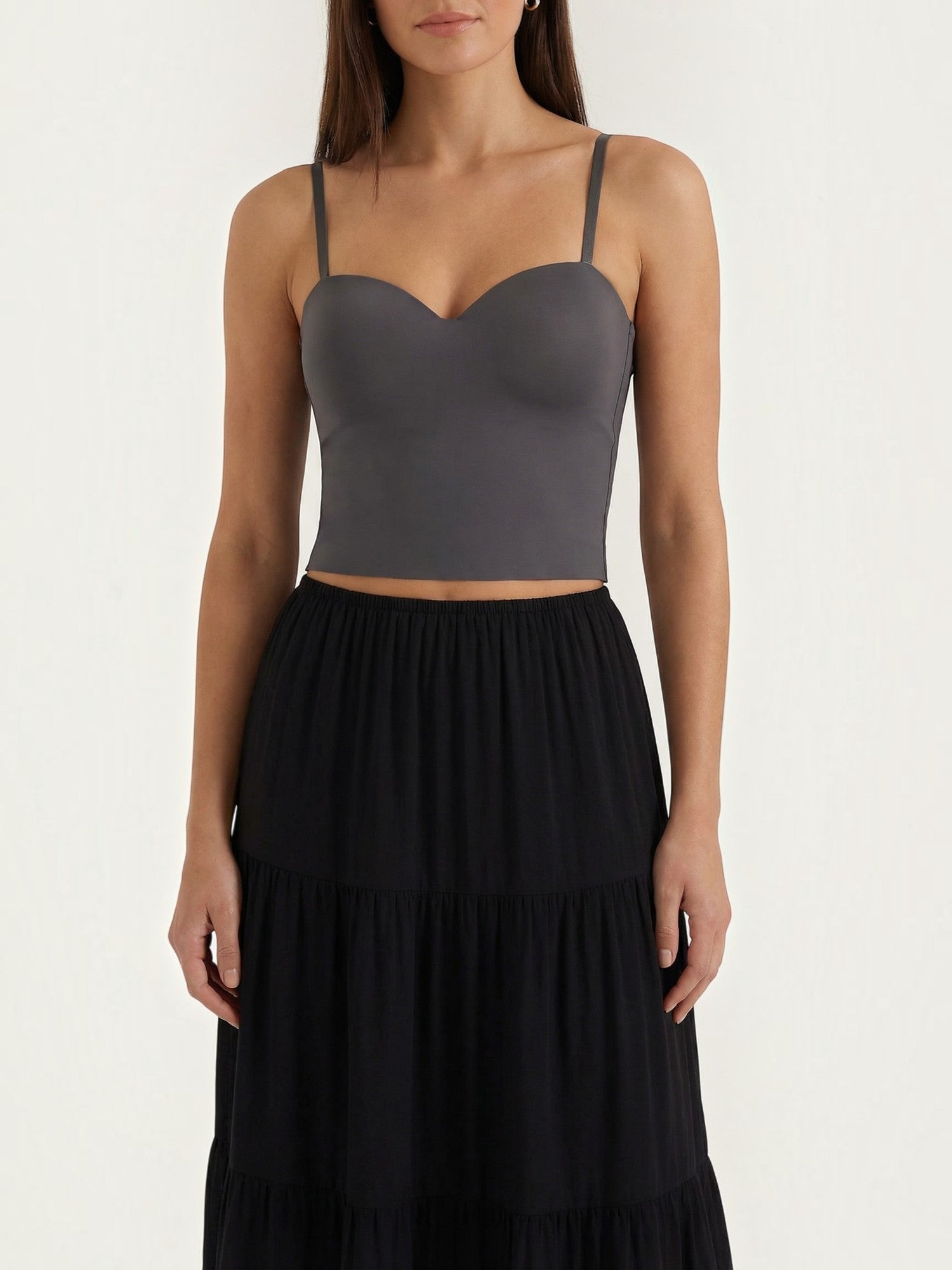 Sweetheart Neck Crop Top