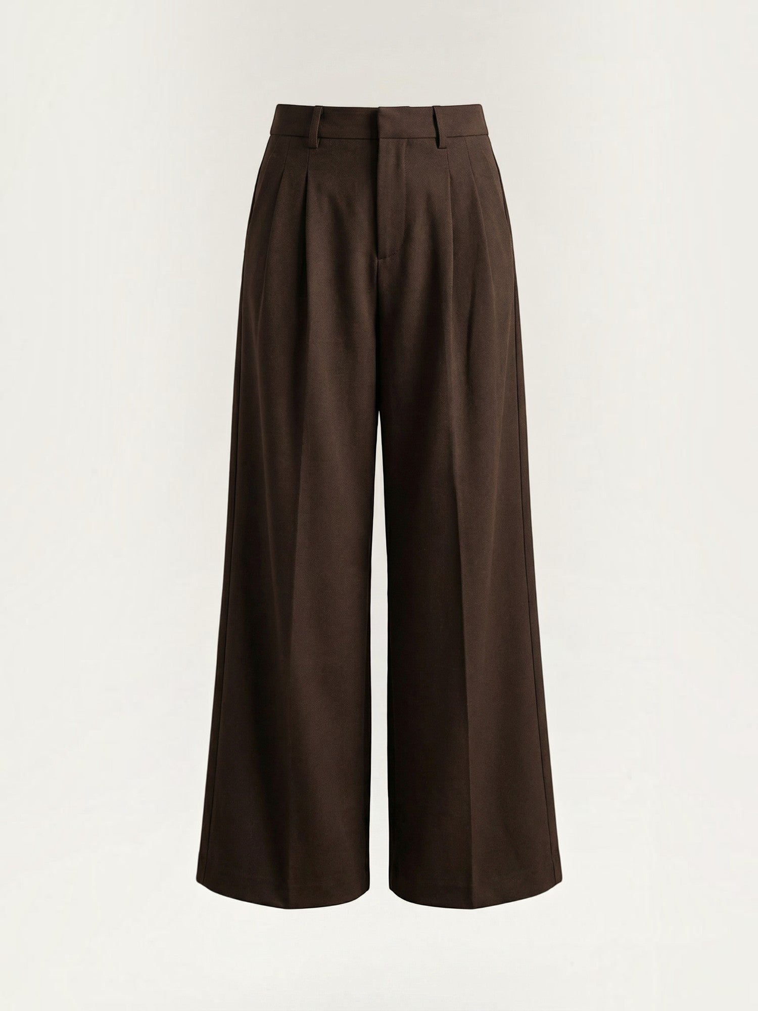 Tailored High Waist Wide Leg Trousers