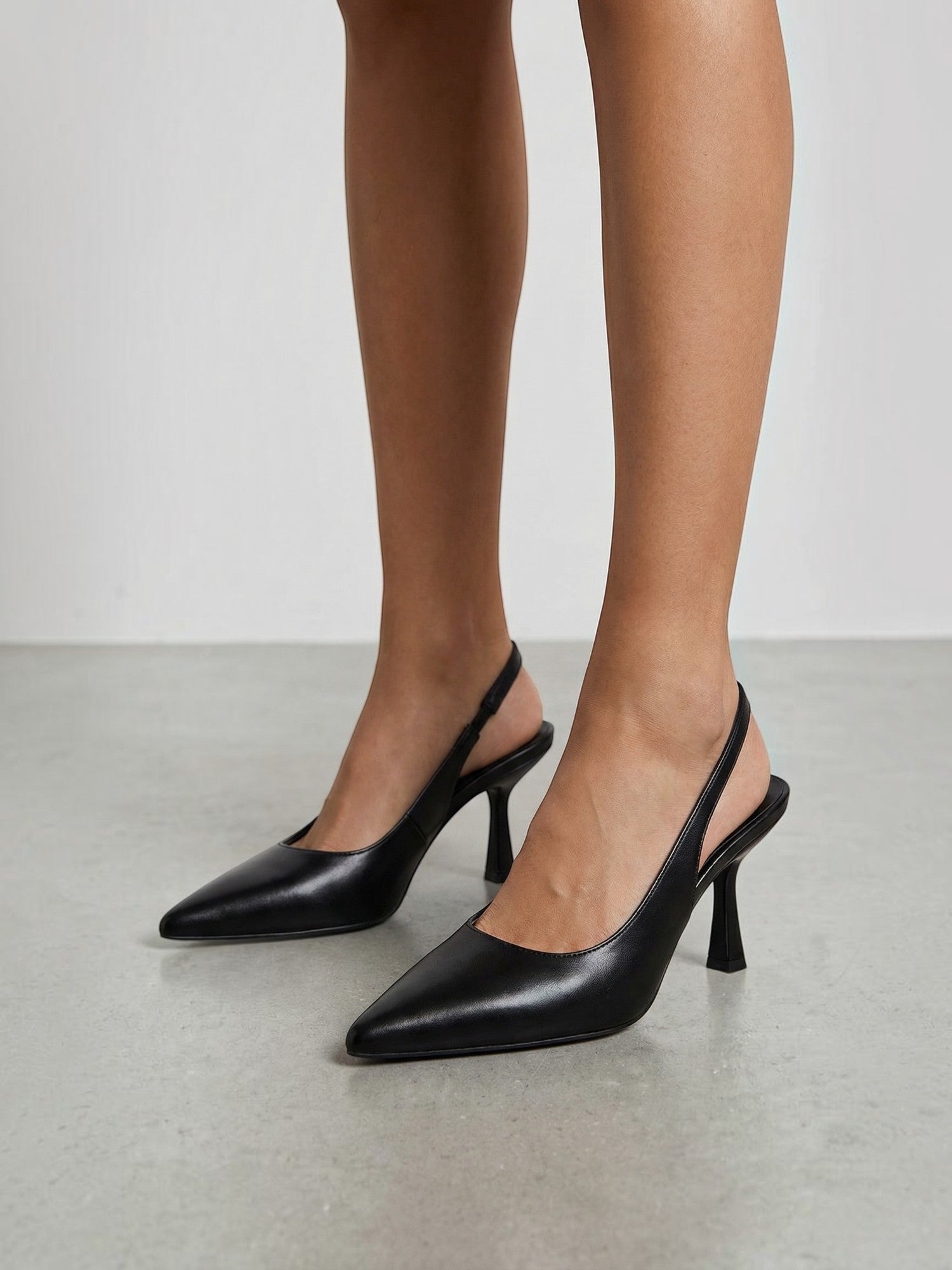 Pointed-Toe Slingback Pumps