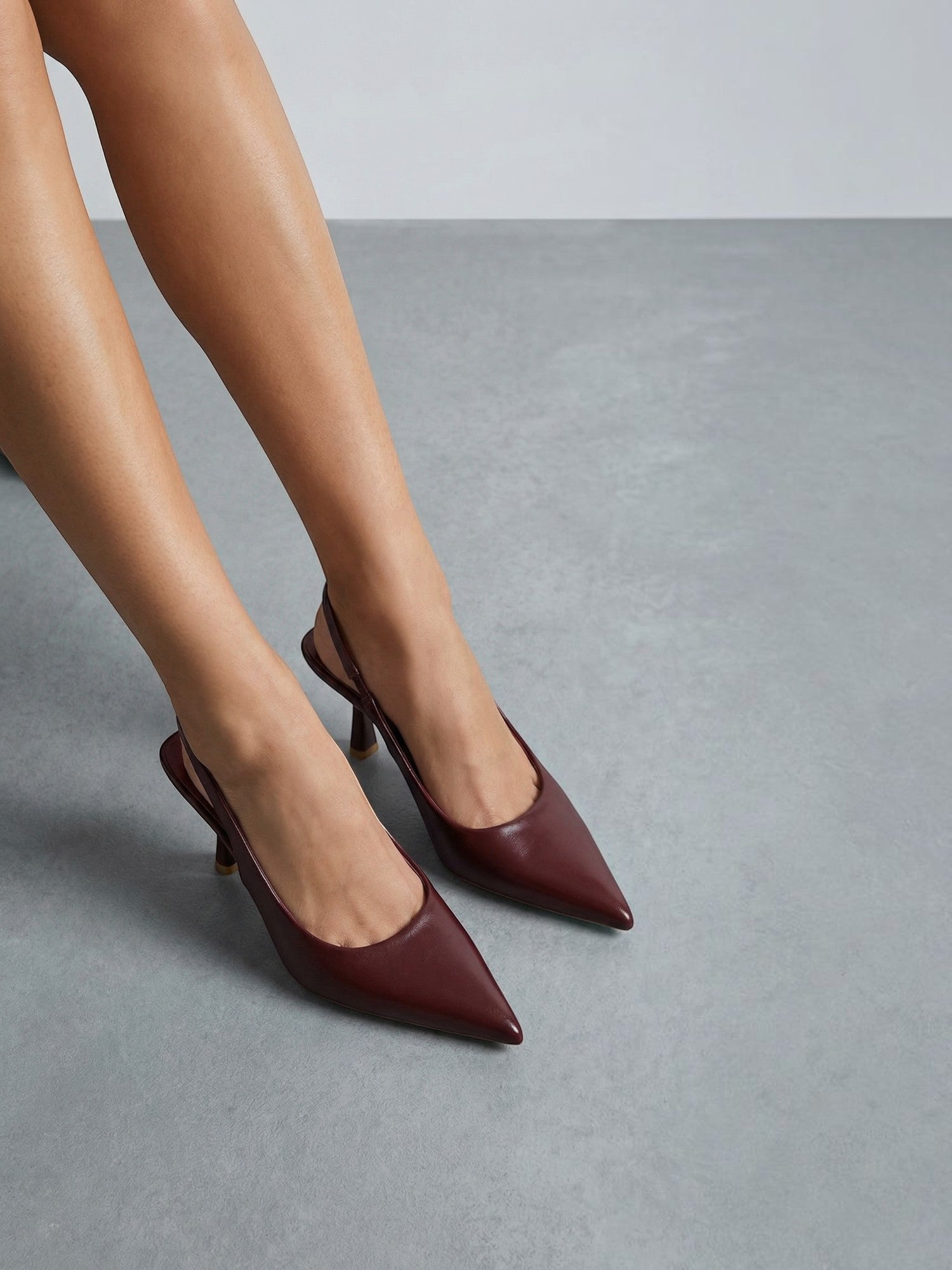 Pointed-Toe Slingback Pumps