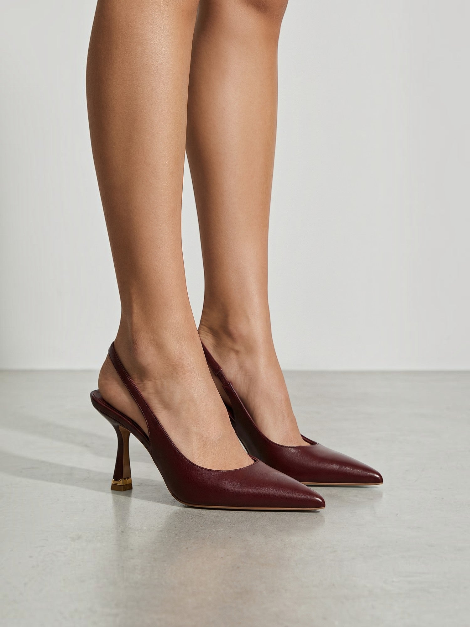 Pointed-Toe Slingback Pumps