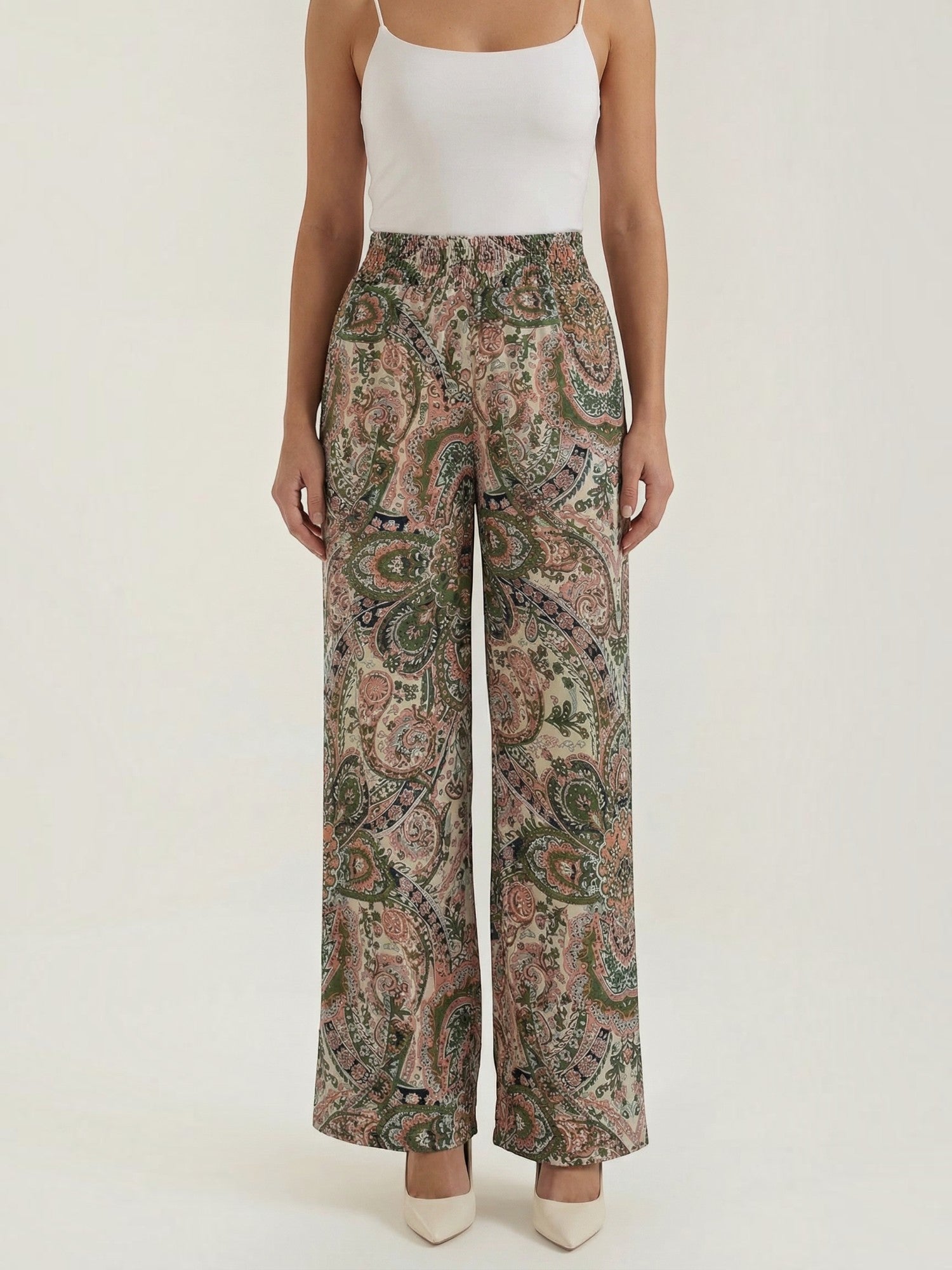Paisley Wide Leg Pants