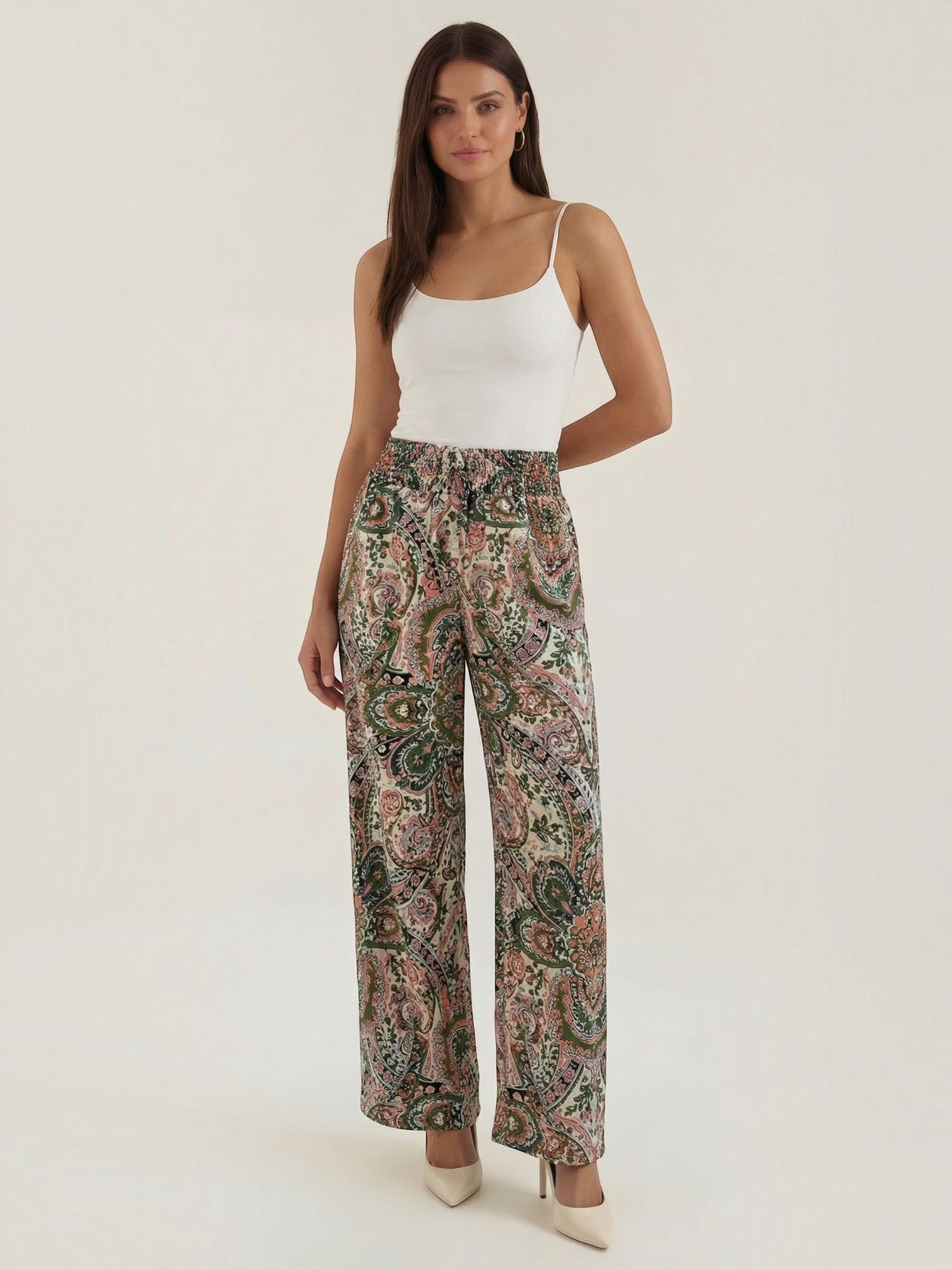 Paisley Wide Leg Pants