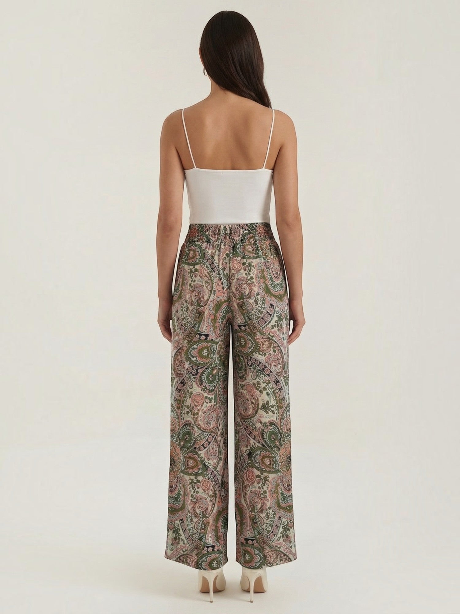 Paisley Wide Leg Pants