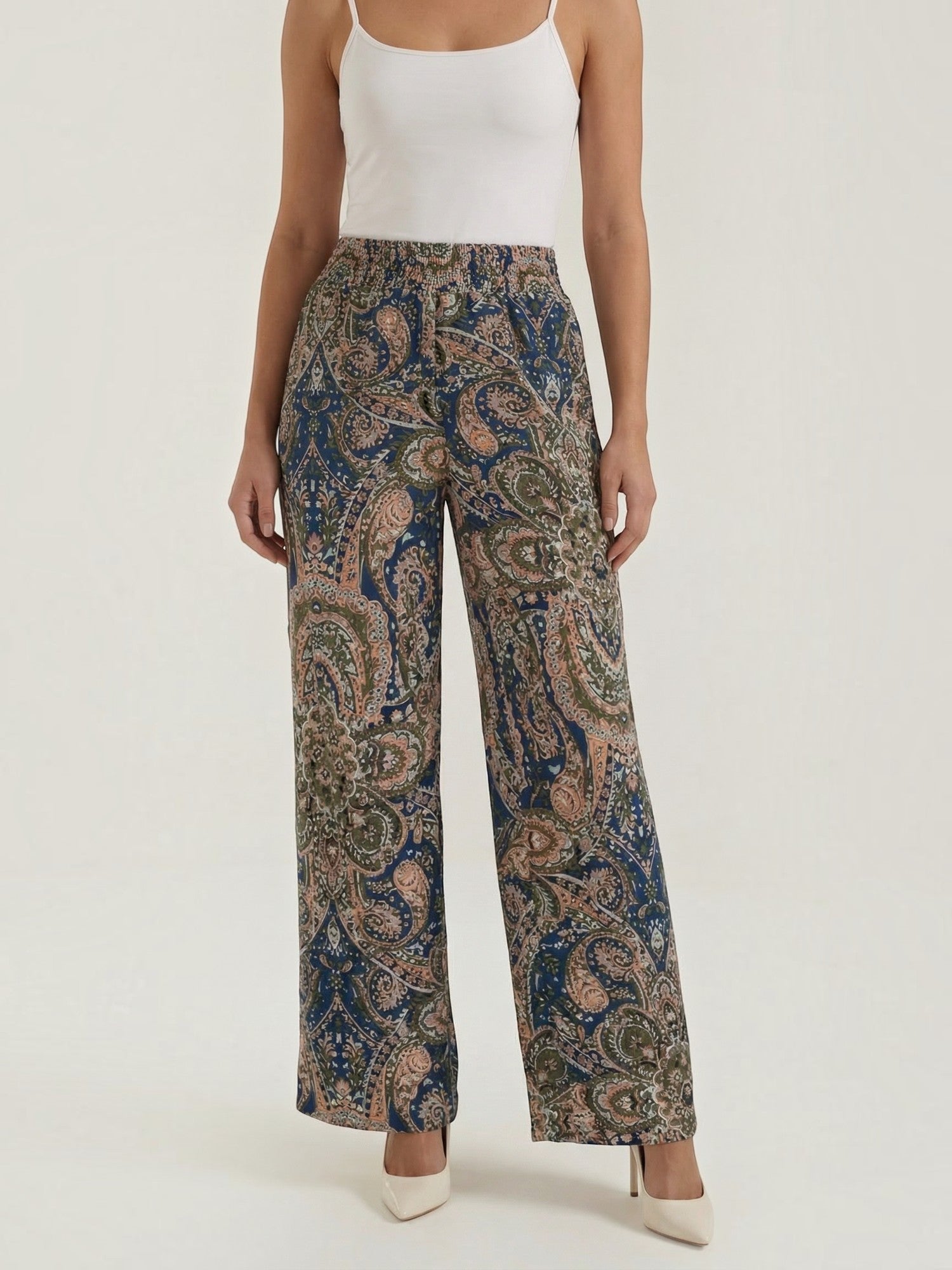 Paisley Wide Leg Pants