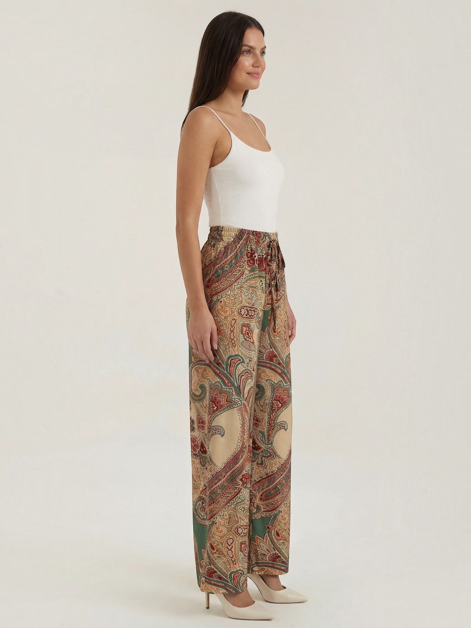 Paisley Wide Leg Pants