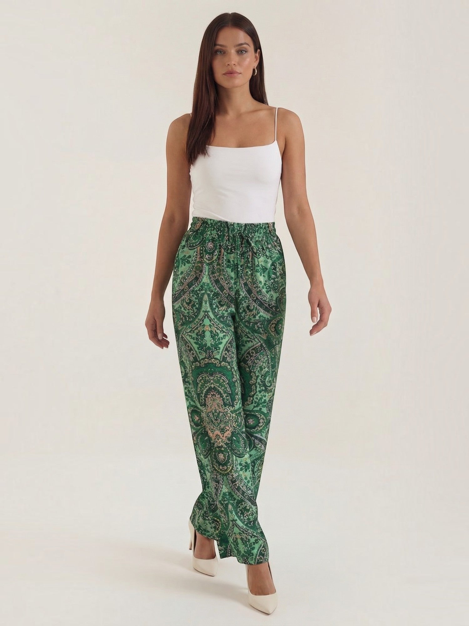 Paisley Wide Leg Pants