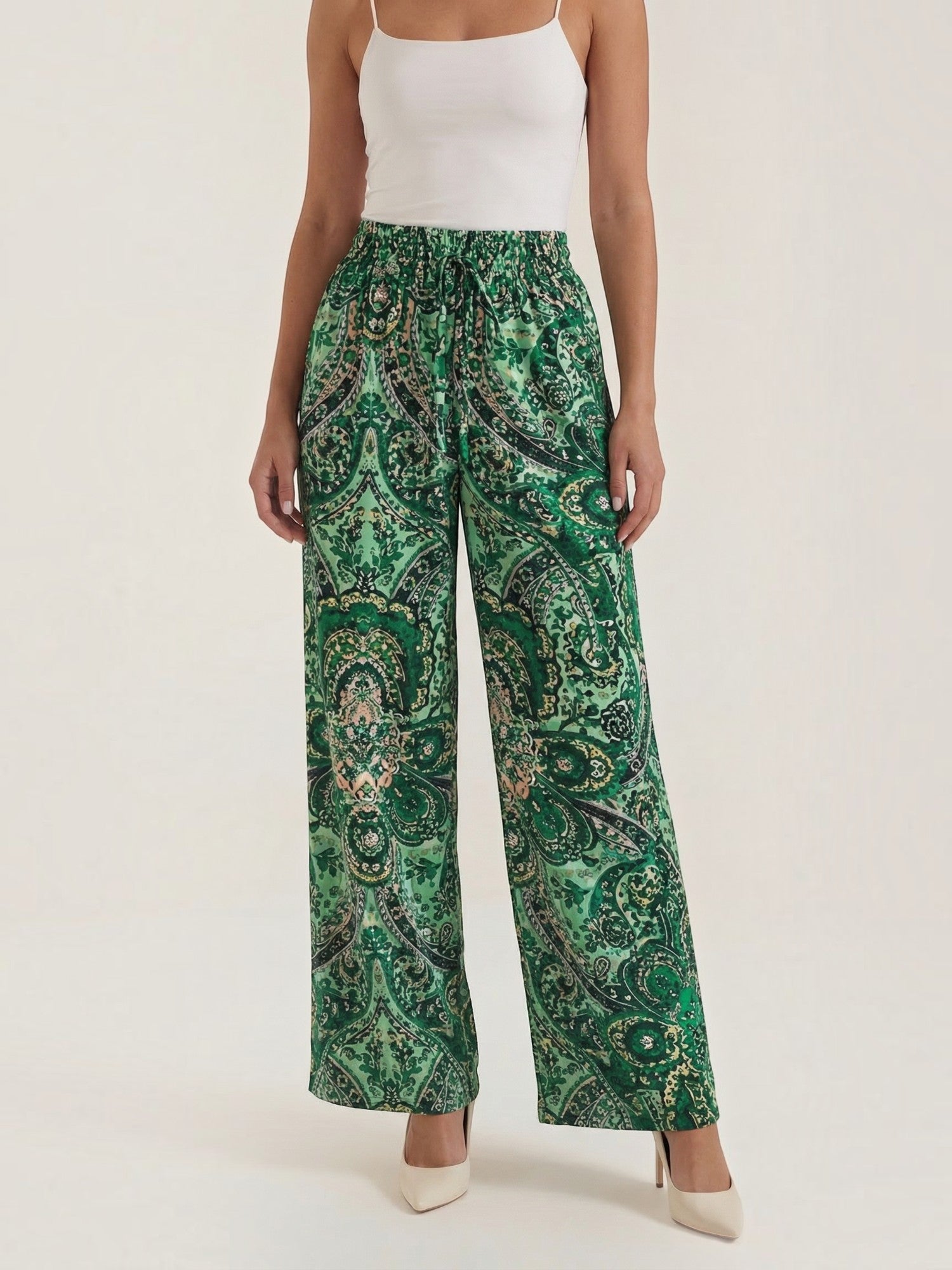 Paisley Wide Leg Pants