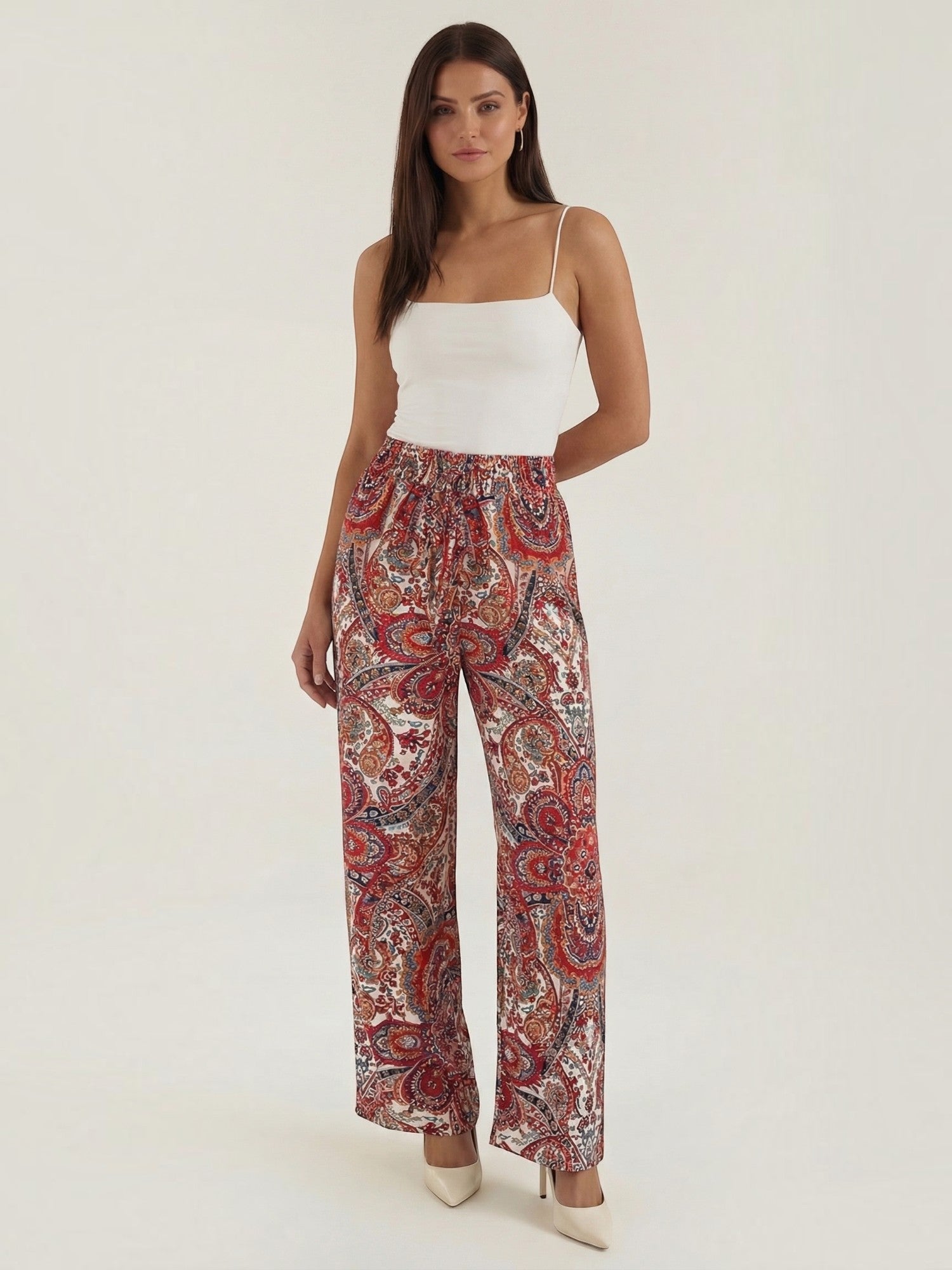 Paisley Wide Leg Pants