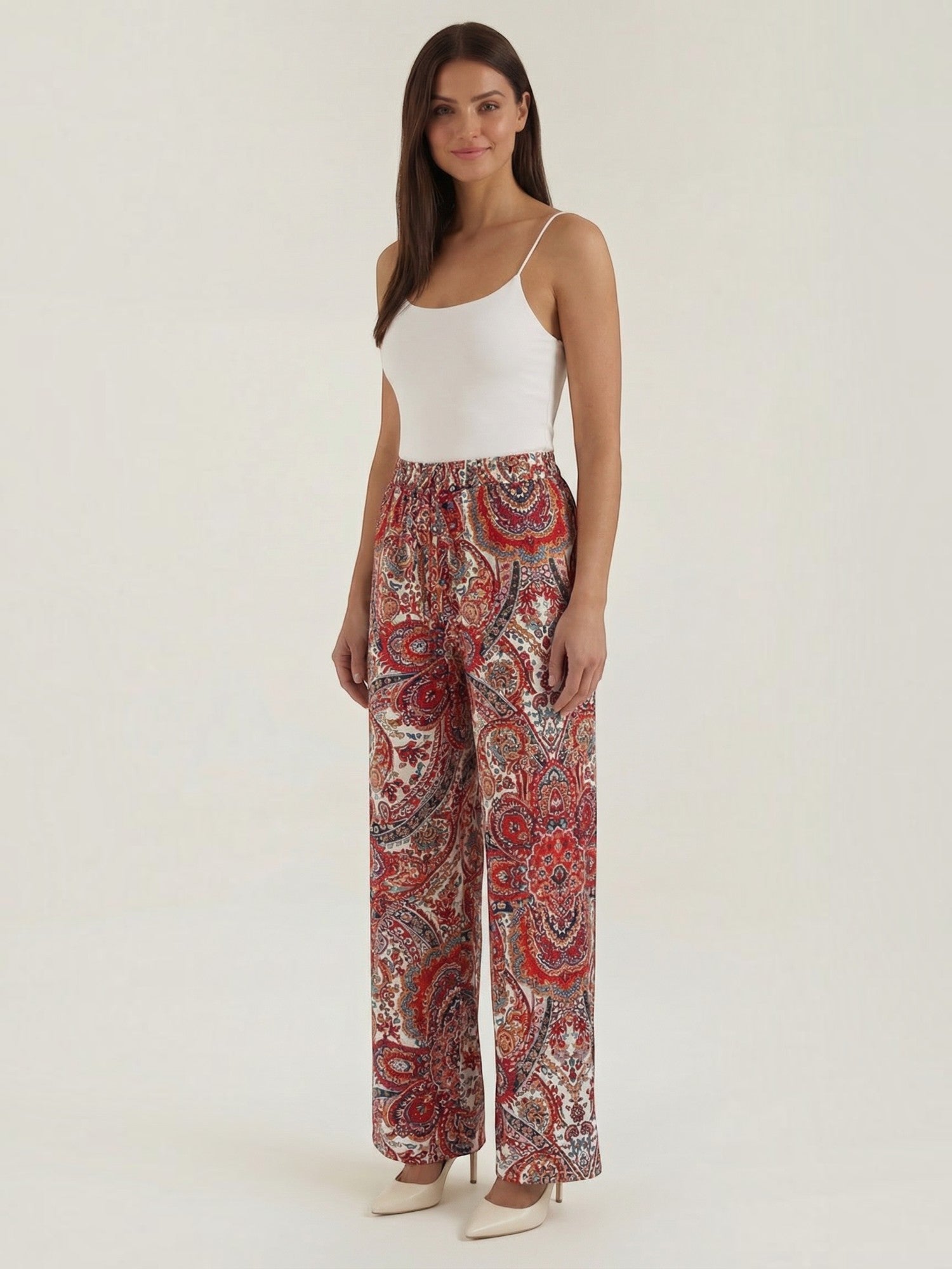 Paisley Wide Leg Pants