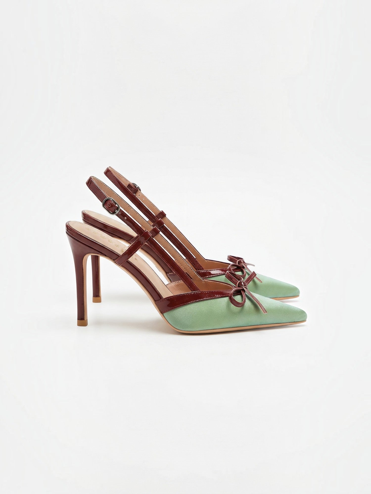 Bow Detail Slingback Heels