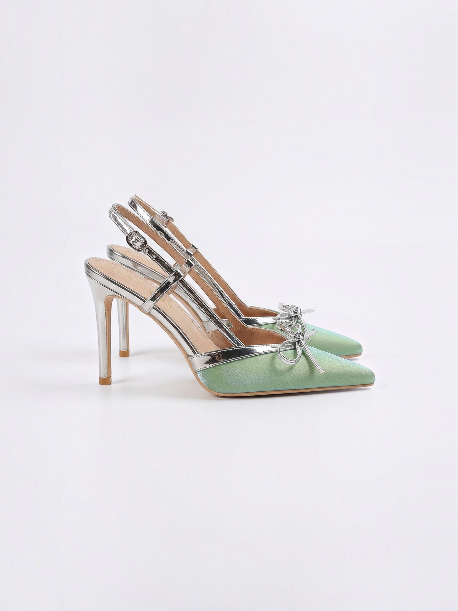 Bow Detail Slingback Heels