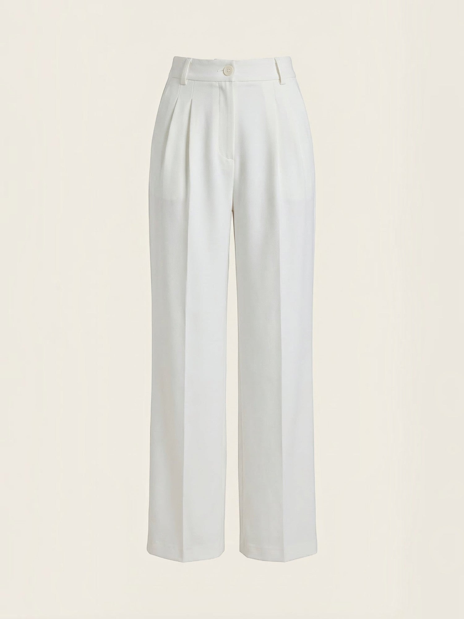 High Waist Pleated Wide Leg Trousers