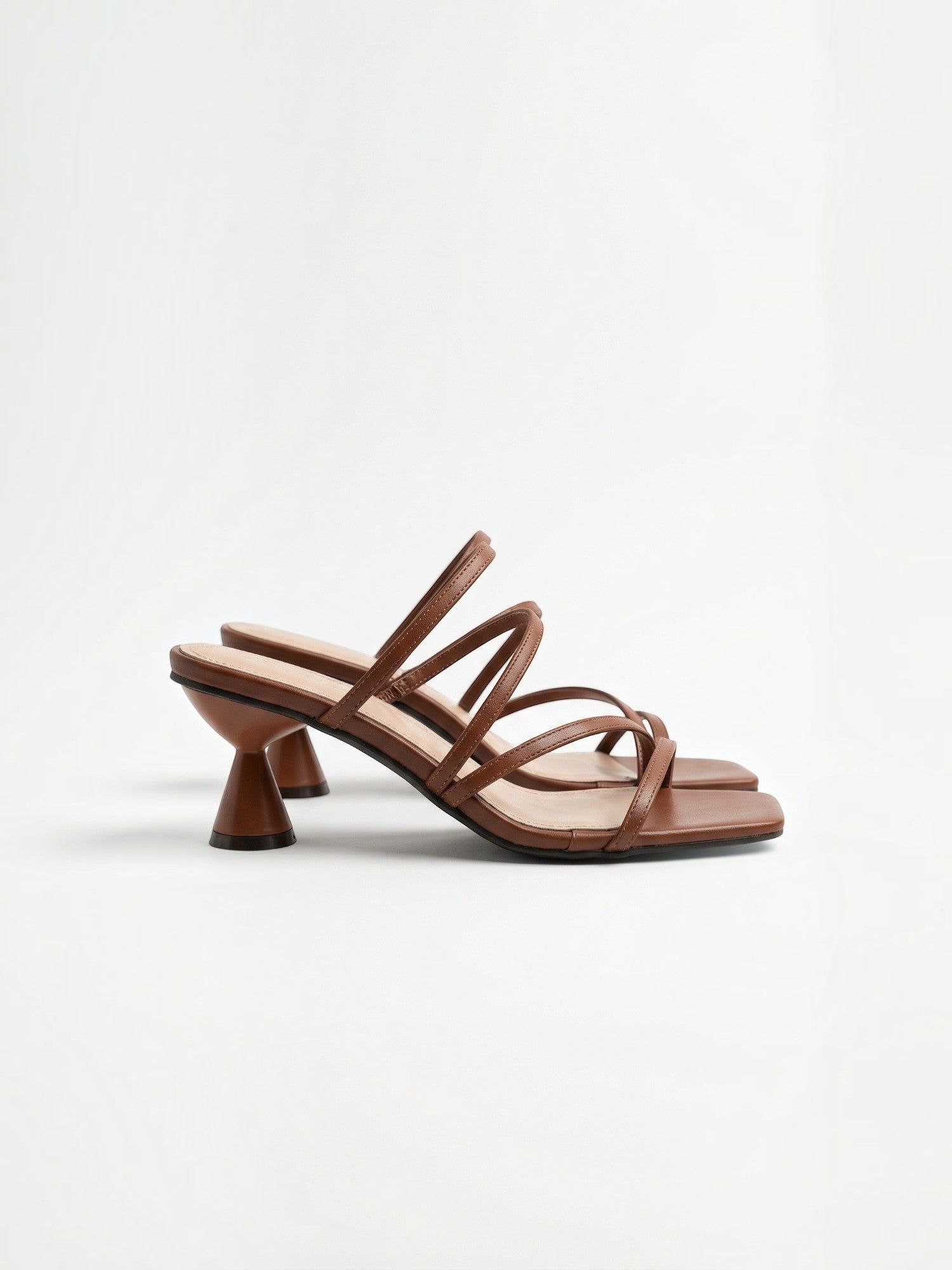 Strappy Slingback Heeled Sandals