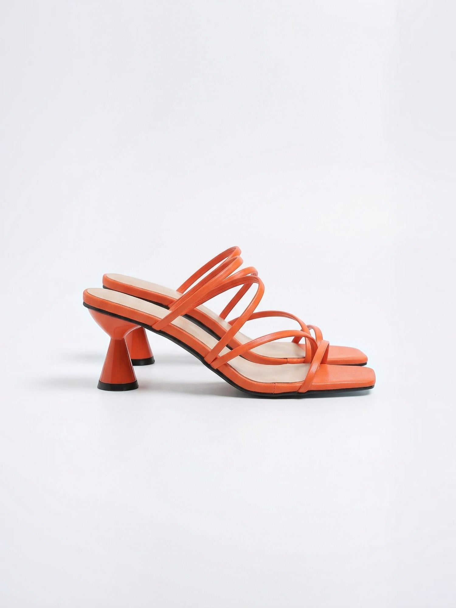 Strappy Slingback Heeled Sandals