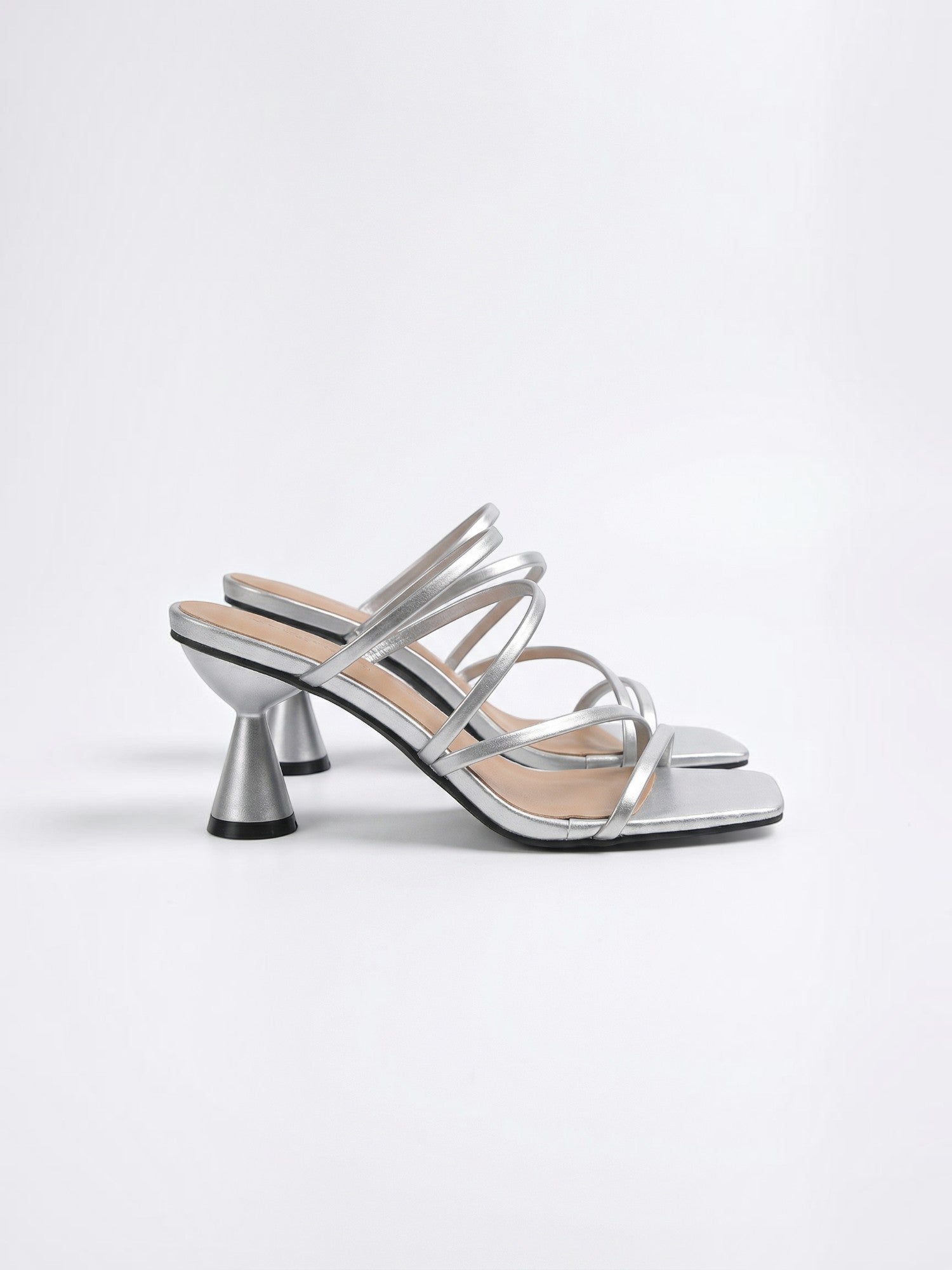 Strappy Slingback Heeled Sandals